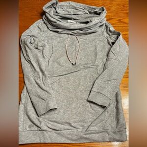 Lacoste grey turtle neck hoodie